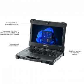 Durabook Z14I 14FHD AG Touch/Intel i7-8550U/16/512F/int/W10P Ноутбук купити