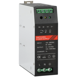 DR12120-01B – Блок безперебійного живлення на DIN-рейку (12-14V, 10A, 140W, UPS, TS-35)