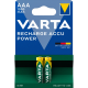 VARTA RECHARGEABLE ACCU AAA 1000mAh BLI 2 NI-MH (READY 2 USE) - Акумулятор