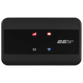 Мобильный маршрутизатор 2E PowerLink (MiFi-2) LTE, Wi-Fi4, 1xType-C, 1xCRC9, 2100мА·ч черный Цена