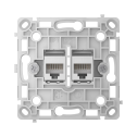Ajax OutletCore (LAN) Vertical White - Механізм розетки