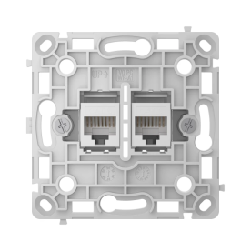 Ajax OutletCore (LAN) Vertical White - Механізм розетки