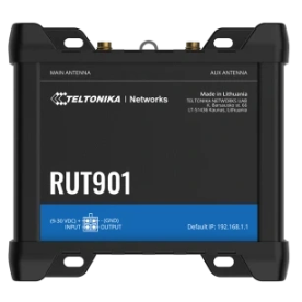 Промышленный 4G Wi-Fi маршрутизатор Teltonika RUT901 (LTE Cat 4, 2xSIM, RutOS)
