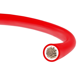 NKK H1Z2Z2-K 1x6 червоний – Кабель для сонячних панелей (6 мм2, 70 А, 100 м)