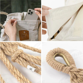 Крісло підвісне Naturehike NH22DC003, бежеве зображення