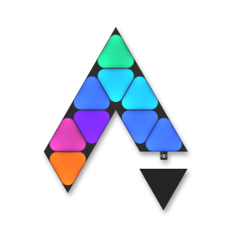 Додаткові панелі Nanoleaf Shapes Ultra Black Mini Triangles Expansion Pack, Apple Homekit - 10 шт.