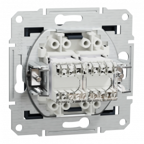 Schneider Electric EPH4400171 Asfora - Розетка комп'ютерна антрацит, пластик, для врізного монтажу зображення