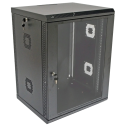 Шкаф 19"15U, 600х600х773 акриловое стекло, черный