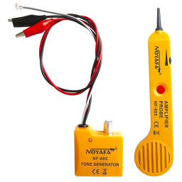 NOYAFA NF-805 – Кабельный тестер (Трассоискатель 1.5 км, RJ11, Крокодилы, Защита 48V)