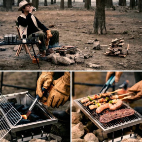 Naturehike Picnic BBQ Grill NH20CJ006, р-р L, сталь - Гриль портативний купити