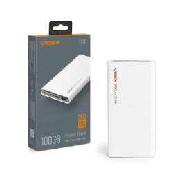 VIDEX VPB-310 22.5W White - Повербанк 10000mAh
