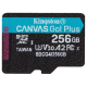 Модуль флэш-памяти KINGSTON 256GB microSDXC Canvas Go Plus Gen4 200R (200MB/s, UHS-II U3, V30)