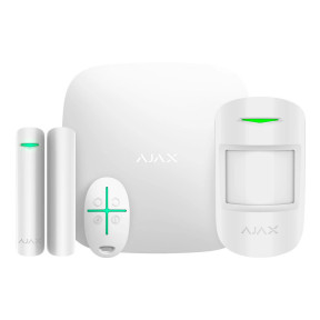 Ajax StarterKit Белый - Комплект с Hub, MotionProtect, DoorProtect и SpaceControl - фото №1 Ajax StarterKit Белый - Комплект с Hub, MotionProtect, DoorProtect и SpaceControl купить