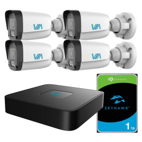 VIA Уличный Контроль 4: Комплект IP-видеонаблюдения (4 уличные камеры) купить