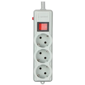 Gembird SPG3-G-15G-PRO - Сетевой фильтр 4.5 м кабель 3 розетки купить