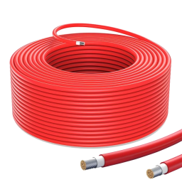 Кабель солнечный H1Z2Z2-K 1х6 красный 100м – Солнечный кабель (6 мм², 1500V DC, XLPO, UV-стойкий)