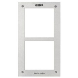 Dahua DHI-VTOF002 – Декоративна рамка (2 модулі, VTO2000A-X, Нержавіюча сталь)