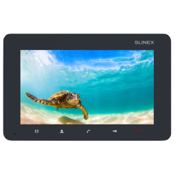 Slinex SM-07M Dark Grey – Видеодомофон (7" TFT, 2 панели + 2 камеры, MicroSD)