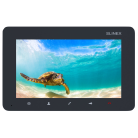 Slinex SM-07M Dark Grey – Видеодомофон (7" TFT, 2 панели + 2 камеры, MicroSD)
