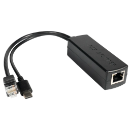 AOT-0524 – PoE спліттер (48V-5V, RJ45, Type-C, 5V 2.4A, 10/100 Мбіт/с)