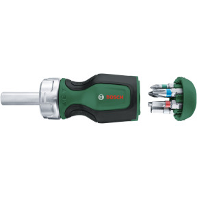 Bosch Stubby (1600A027PK) - Отвертка с храповиком + 6 бит купить