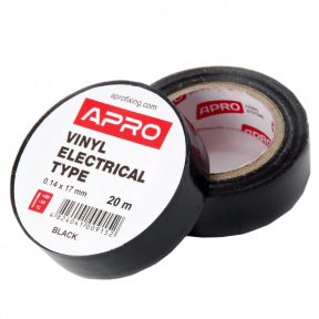 Iзоляцiйна стрiчка чорна APRO 0.14х17 мм 20 м купити