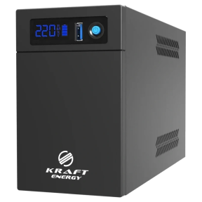 Kraft KRF-1200VA/720W(LED) LiFePO4 UPS - Джерело безперебійного живлення - фото №1 Kraft KRF-1200VA/720W(LED) LiFePO4 UPS - Джерело безперебійного живлення купити