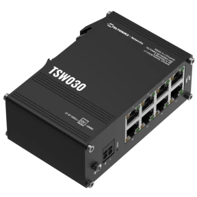 Промышленный неуправляемый коммутатор Teltonika TSW030 (8 портов RJ45 10/100 Mbps, питание 7-57V DC, IP30) фото