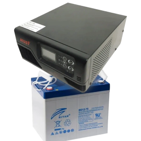 Комплект ДБЖ + АКБ MUST EP20-R600W + 12V 75Ah DG12-75 купити
