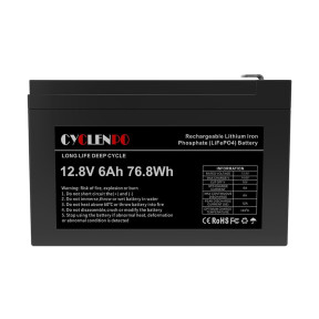 Акумуляторна батарея літій-залізо-фосфатна 12.8В 6Аг Cyclen 12.8V 6AH LiFePo4 в Україні