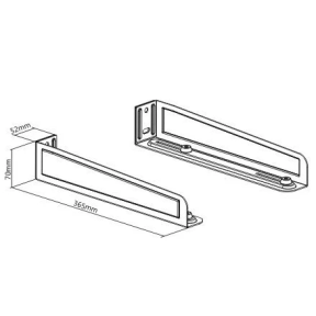 Gembird WM-U35-01-W - Кронштейн универсальный 35 кг фото