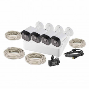 Комплект IP відеоспостереження на 4 камери 2Мп Hikvision DS-NK4E0-1T купити