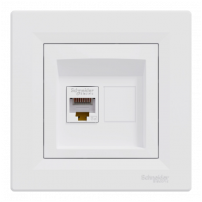 Schneider Electric Asfora EPH4300121 RJ45 кат.5е UTP Розетка компьютерная одинарная купить