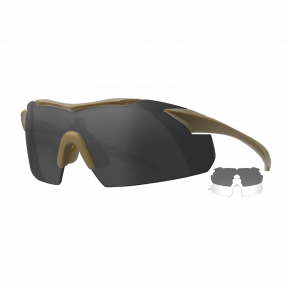Захисні балістичні окуляри Wiley X VAPOR 2.5 Сірі/Прозорі лінзи/Матова тілесна оправа купити