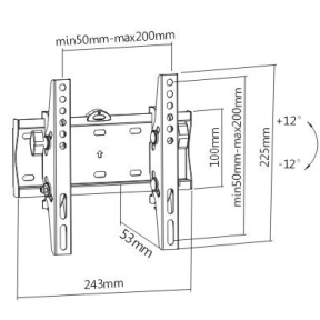 Gembird WM-42T-02 23-42" - Кронштейн для телевизора 30 кг фото