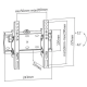 Gembird WM-42T-02 23-42" - Кронштейн для телевізора 30 кг