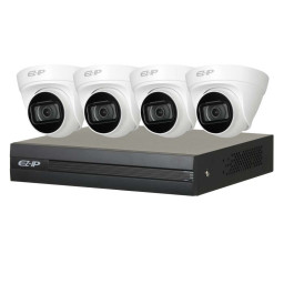 Комплект IP видеонаблюдения на 4 камеры 2Мп Dahua Technology EZIP-KIT/NVR1B04HC-4P/E/4-T1B20
