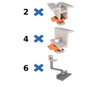 Комплект креплений к керамической черепице CeramicTile II - фото №1 Комплект креплений к керамической черепице CeramicTile II купить
