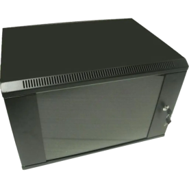 Шафа комутаційна настінна 9U 600x600 розбірна Hypernet WMNC66-9U-FLAT-AC-BLACK