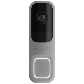 Ajax DoorBell Grey RAL 7004 - Відеодзвінок із вбудованим штучним інтелектом та ІЧ сенсором купити