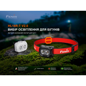 Ліхтар налобний Fenix HL18R-T V2.0 білий купити