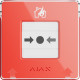 Ajax ManualCallPoint (Red) Jeweller - Беспроводная настенная кнопка для активации пожарной тревоги вручную