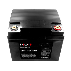 Акумуляторна батарея літій-залізо-фосфатна 12.8В 40Аг Cyclen 12.8V 40AH LiFePo4 Ціна