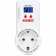 KEBO KVP-13A – Реле напруги (13 А, 140–280 В, затримка 1–300 с, розетка)