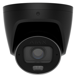 Ajax TurretCam HLVF (8 Mp) (2.8-12мм) ASP black – IP видеокамера (8МП, 2.8-12мм, ИК 60м, LED 40м, AI, PoE, IP67, IK10)
