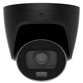 Ajax TurretCam HLVF (8 Mp) (2.8-12мм) ASP black – IP видеокамера (8МП, 2.8-12мм, ИК 60м, LED 40м, AI, PoE, IP67, IK10)