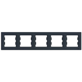 Schneider Electric Asfora EPH5800571 - Рамка пятиместная горизонтальная, антрацит