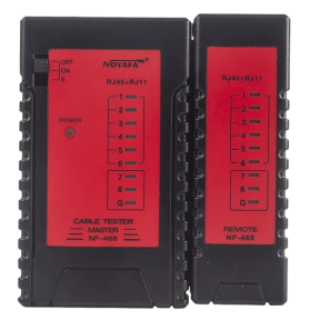 NOYAFA NF-468 – Кабельный тестер (RJ45, RJ11, RJ12, LED-индикация, UTP/STP) фото