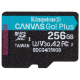 Kingston 256GB microSDXC Canvas Go Plus Gen4 200MB/s A2 U3 V30 Card + Adapter - Модуль флеш-пам'яті