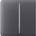Ajax SideButton (2-gang) graphite – Боковая сенсорная кнопка (для 2-клавишного выключателя, левая/правая, графит)